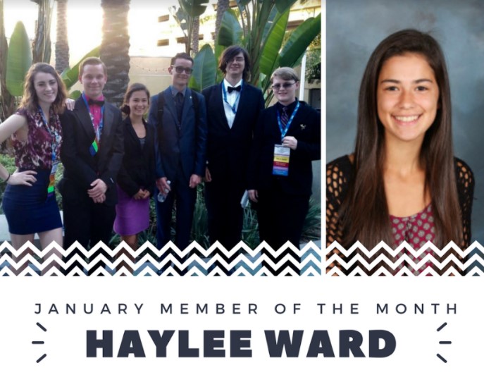 January Member of the Month - Haylee Ward